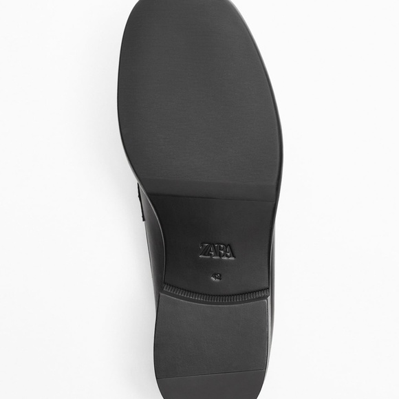 ZARA METAL TRIM LEATHER LOAFERS - 10 main image 4